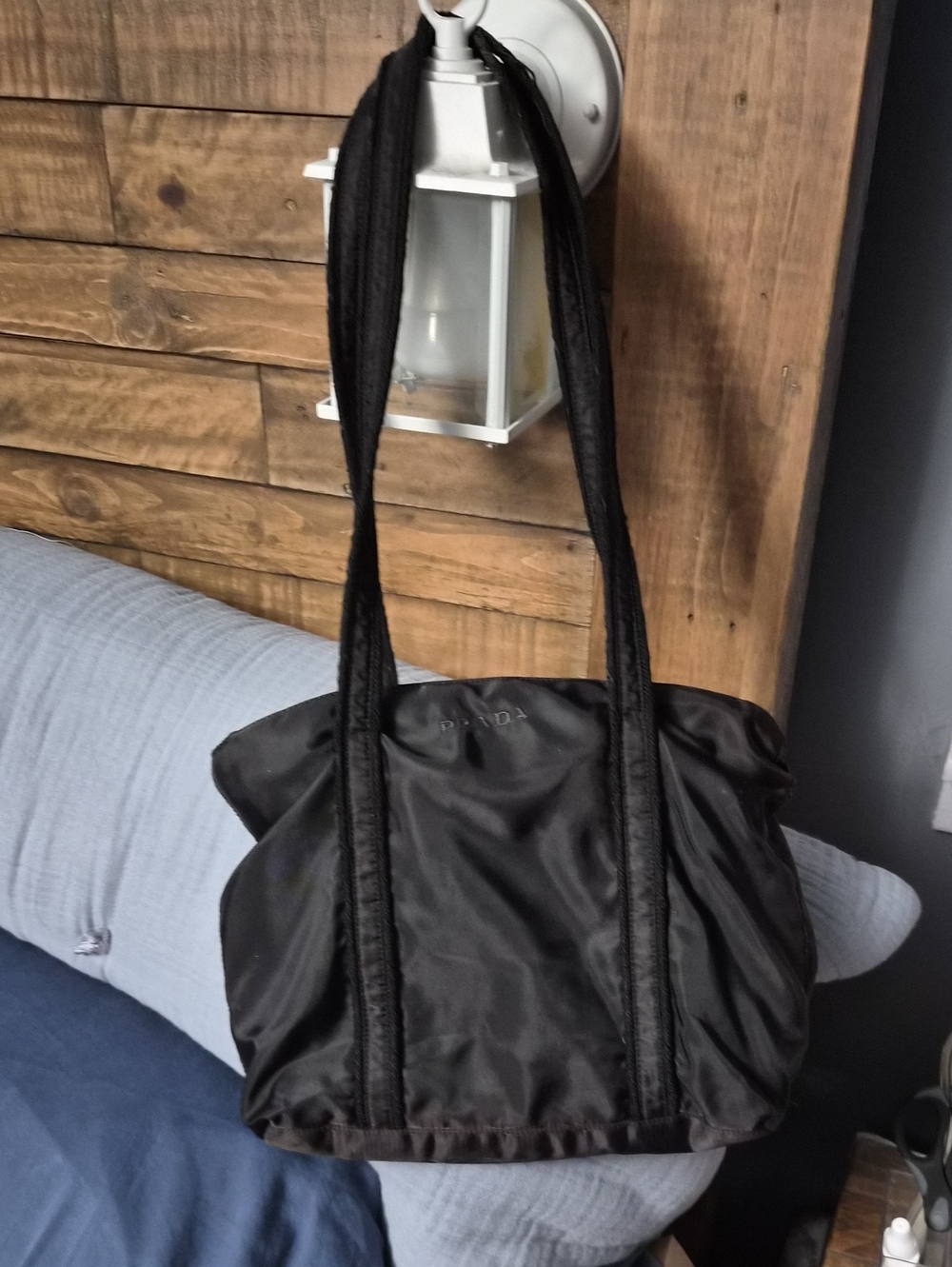 Prada Black Nylon Shoulder Bag